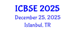 International Conference on Biomechanics and Sports Engineering (ICBSE) December 25, 2025 - Istanbul, Turkey