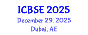 International Conference on Biomechanics and Sports Engineering (ICBSE) December 29, 2025 - Dubai, United Arab Emirates