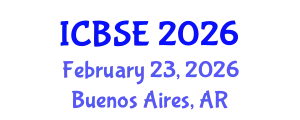 International Conference on Biomechanics and Sports Engineering (ICBSE) February 23, 2026 - Buenos Aires, Argentina