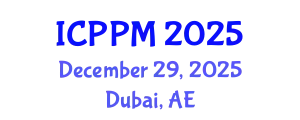 International Conference on Pharmacology and Pharmaceutical Medicine (ICPPM) December 29, 2025 - Dubai, United Arab Emirates
