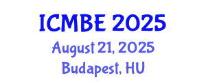 International Conference on Medical and Biological Engineering (ICMBE) August 21, 2025 - Budapest, Hungary