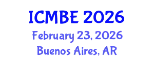 International Conference on Medical and Biological Engineering (ICMBE) February 23, 2026 - Buenos Aires, Argentina