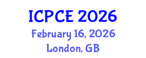 International Conference on Pharmacy and Chemical Engineering (ICPCE) February 16, 2026 - London, United Kingdom