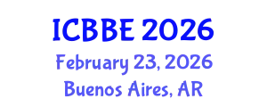 International Conference on Biomechanics and Biomedical Engineering (ICBBE) February 23, 2026 - Buenos Aires, Argentina