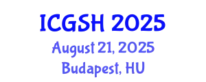 International Conference on Gender, Sex and Healthcare (ICGSH) August 21, 2025 - Budapest, Hungary