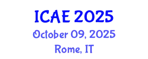 International Conference on Agricultural Engineering (ICAE) October 09, 2025 - Rome, Italy