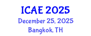 International Conference on Agricultural Engineering (ICAE) December 25, 2025 - Bangkok, Thailand