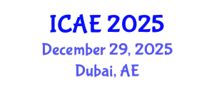 International Conference on Agricultural Engineering (ICAE) December 29, 2025 - Dubai, United Arab Emirates