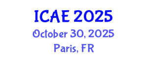 International Conference on Agricultural Engineering (ICAE) October 30, 2025 - Paris, France