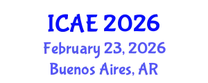 International Conference on Agricultural Engineering (ICAE) February 23, 2026 - Buenos Aires, Argentina