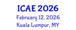 International Conference on Agricultural Engineering (ICAE) February 12, 2026 - Kuala Lumpur, Malaysia