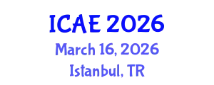 International Conference on Agricultural Engineering (ICAE) March 16, 2026 - Istanbul, Turkey