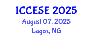 International Conference on Civil, Environmental and Structural Engineering (ICCESE) August 07, 2025 - Lagos, Nigeria