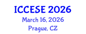 International Conference on Civil, Environmental and Structural Engineering (ICCESE) March 16, 2026 - Prague, Czechia