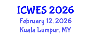 International Conference on Water and Environmental Sciences (ICWES) February 12, 2026 - Kuala Lumpur, Malaysia