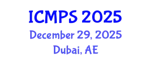 International Conference on Medicine and Pharmacological Sciences (ICMPS) December 29, 2025 - Dubai, United Arab Emirates