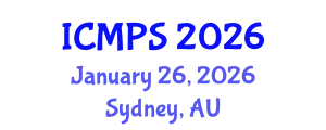 International Conference on Medicine and Pharmacological Sciences (ICMPS) January 26, 2026 - Sydney, Australia