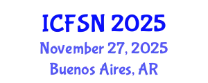 International Conference on Food Science and Nutrition (ICFSN) November 27, 2025 - Buenos Aires, Argentina
