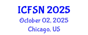 International Conference on Food Science and Nutrition (ICFSN) October 02, 2025 - Chicago, United States