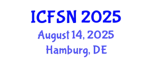 International Conference on Food Science and Nutrition (ICFSN) August 14, 2025 - Hamburg, Germany