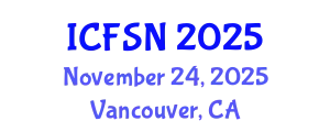 International Conference on Food Science and Nutrition (ICFSN) November 24, 2025 - Vancouver, Canada