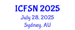 International Conference on Food Science and Nutrition (ICFSN) July 28, 2025 - Sydney, Australia