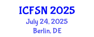 International Conference on Food Science and Nutrition (ICFSN) July 24, 2025 - Berlin, Germany