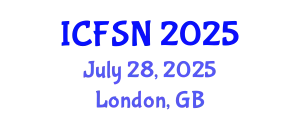 International Conference on Food Science and Nutrition (ICFSN) July 28, 2025 - London, United Kingdom
