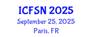 International Conference on Food Science and Nutrition (ICFSN) September 25, 2025 - Paris, France