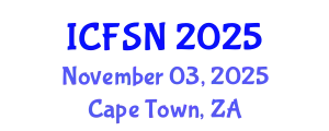 International Conference on Food Science and Nutrition (ICFSN) November 03, 2025 - Cape Town, South Africa