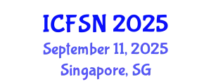 International Conference on Food Science and Nutrition (ICFSN) September 11, 2025 - Singapore, Singapore