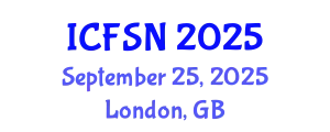 International Conference on Food Science and Nutrition (ICFSN) September 25, 2025 - London, United Kingdom