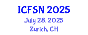 International Conference on Food Science and Nutrition (ICFSN) July 28, 2025 - Zurich, Switzerland