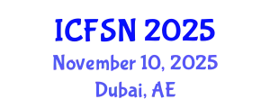 International Conference on Food Science and Nutrition (ICFSN) November 10, 2025 - Dubai, United Arab Emirates