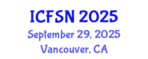 International Conference on Food Science and Nutrition (ICFSN) September 29, 2025 - Vancouver, Canada