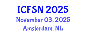 International Conference on Food Science and Nutrition (ICFSN) November 03, 2025 - Amsterdam, Netherlands