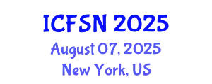 International Conference on Food Science and Nutrition (ICFSN) August 07, 2025 - New York, United States