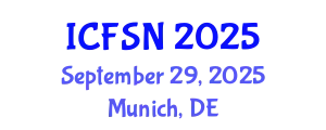 International Conference on Food Science and Nutrition (ICFSN) September 29, 2025 - Munich, Germany