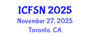 International Conference on Food Science and Nutrition (ICFSN) November 27, 2025 - Toronto, Canada