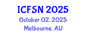 International Conference on Food Science and Nutrition (ICFSN) October 02, 2025 - Melbourne, Australia