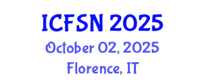 International Conference on Food Science and Nutrition (ICFSN) October 02, 2025 - Florence, Italy