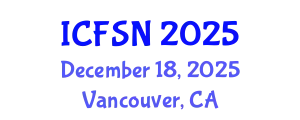 International Conference on Food Science and Nutrition (ICFSN) December 18, 2025 - Vancouver, Canada