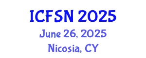 International Conference on Food Science and Nutrition (ICFSN) June 26, 2025 - Nicosia, Cyprus