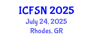 International Conference on Food Science and Nutrition (ICFSN) July 24, 2025 - Rhodes, Greece