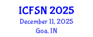 International Conference on Food Science and Nutrition (ICFSN) December 11, 2025 - Goa, India