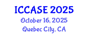 International Conference on Control, Automation and Systems Engineering (ICCASE) October 16, 2025 - Quebec City, Canada