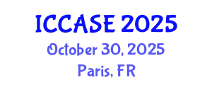 International Conference on Control, Automation and Systems Engineering (ICCASE) October 30, 2025 - Paris, France