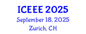 International Conference on Electrical and Electronics Engineering (ICEEE) September 18, 2025 - Zurich, Switzerland