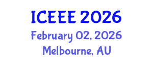 International Conference on Electrical and Electronics Engineering (ICEEE) February 02, 2026 - Melbourne, Australia