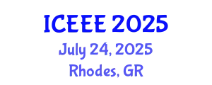 International Conference on Electrical and Electronics Engineering (ICEEE) July 24, 2025 - Rhodes, Greece
